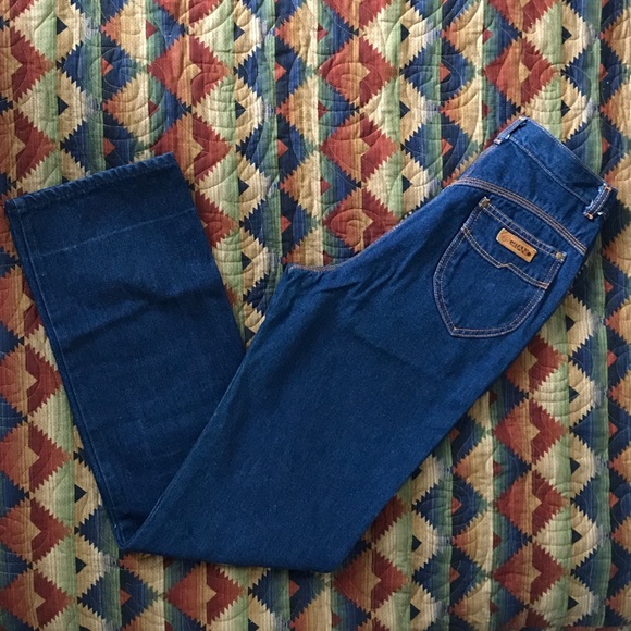 Gitano Denim - GITANO 1980’s High Waist Long Straight Leg Jeans